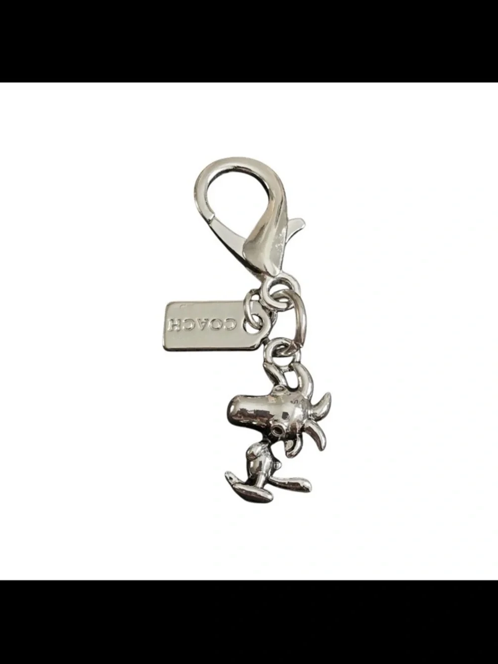 Coach Silver Woodstock Bag Charm NWOT - Picture 2 of 2